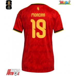 Bélgica Diego Moreira #19 Primera Equipación Mujer Mundial 2026 Manga Corta